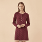 Camicia da Notte Donna Taglie Forti in Caldo Cotone Bloom Noidinotte – LA003661