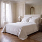 Completo Lenzuola Luxury Satin Ricamato Daunex – 250x300 + 180x200 + 2 Federe 51x81 – 100% Cotone Satin Raso 60