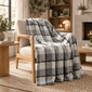 Coperta Prime Stampata Nordic Check Daunex – 150x200 cm – 100% Poliestere