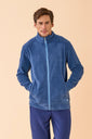 Pigiama Uomo Micropile Classic Blu Avio dettaglio