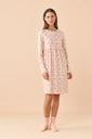Camicia da Notte Donna Caldo Cotone Noidinotte LA003630