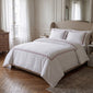 Parure Copripiumino Luxury Satin Ricamato Daunex – 255x200 + 2 Federe 51x81 – 100% Cotone Satin Raso 60