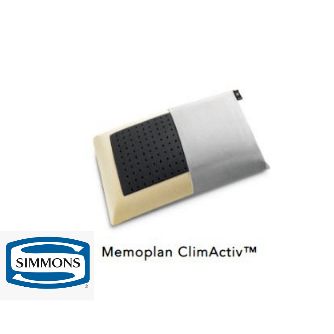 Guanciale  memory foam-Simmons Memoplan ClimActiv™ Black