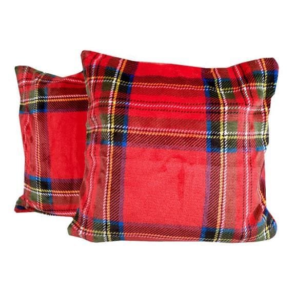 fodera cuscini arredo tartan rosso daunex