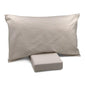 Completo letto avorio effetto no stiro bianco con lenzuolo di sopra, lenzuolo di sotto e federe. Singolo, piazza e mezza e matrimoniale.