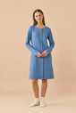 Camicia da Notte Donna in Caldo Cotone con Abbottonatura Frontale Articolo Cuore - Noidinotte