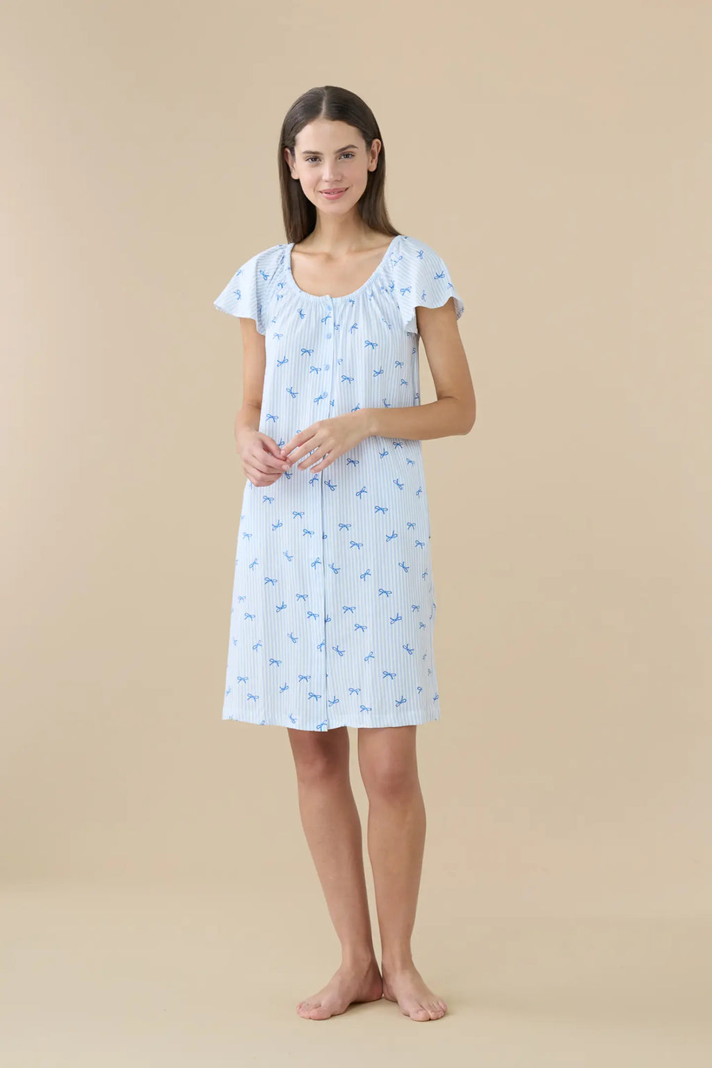 Camicia da Notte Donna Cotone Manica Corta – Noidinotte