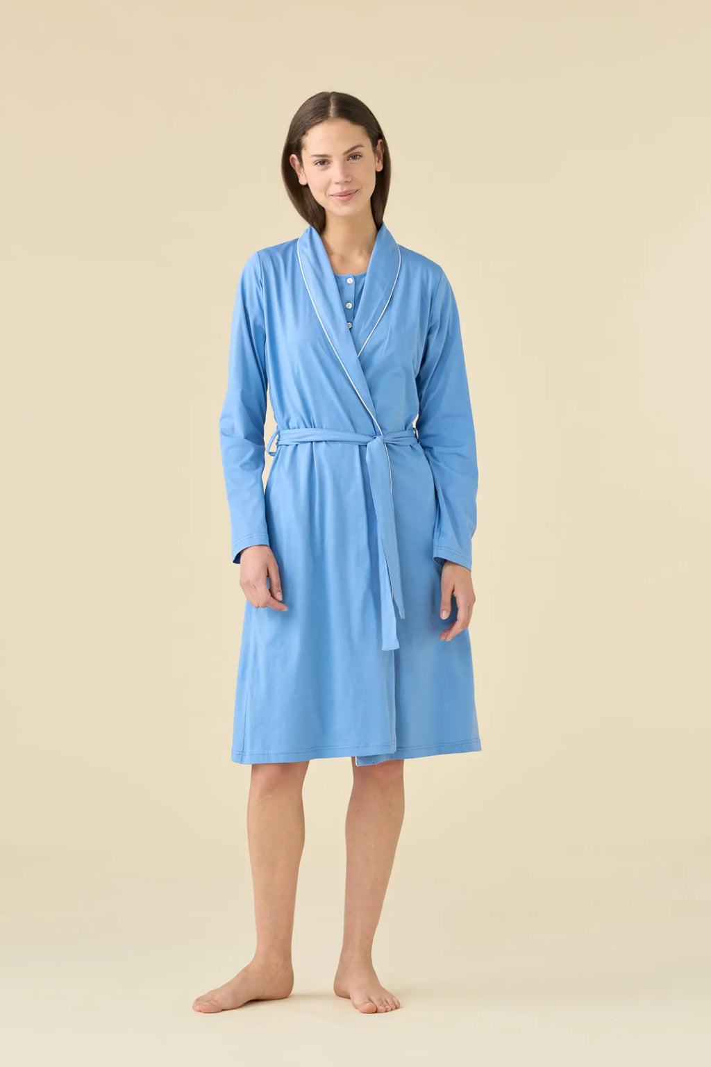 Vestaglia Donna Estiva in Cotone Essential – Noidinotte