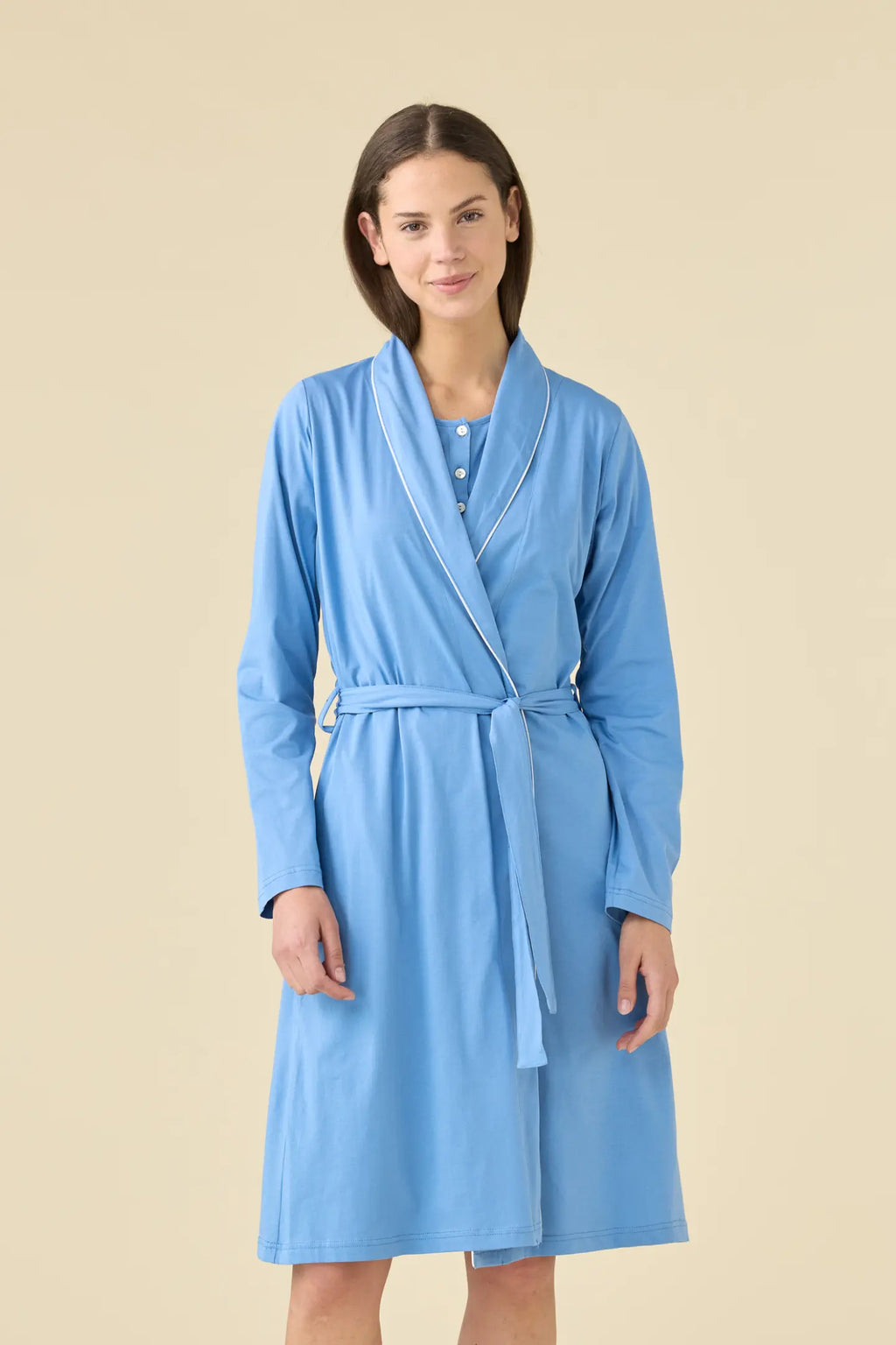 Vestaglia Donna Estiva in Cotone Essential – Noidinotte