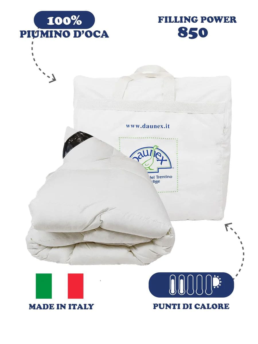 DAUNEX Piumino D'Oca Exclusive Matrimoniale Light