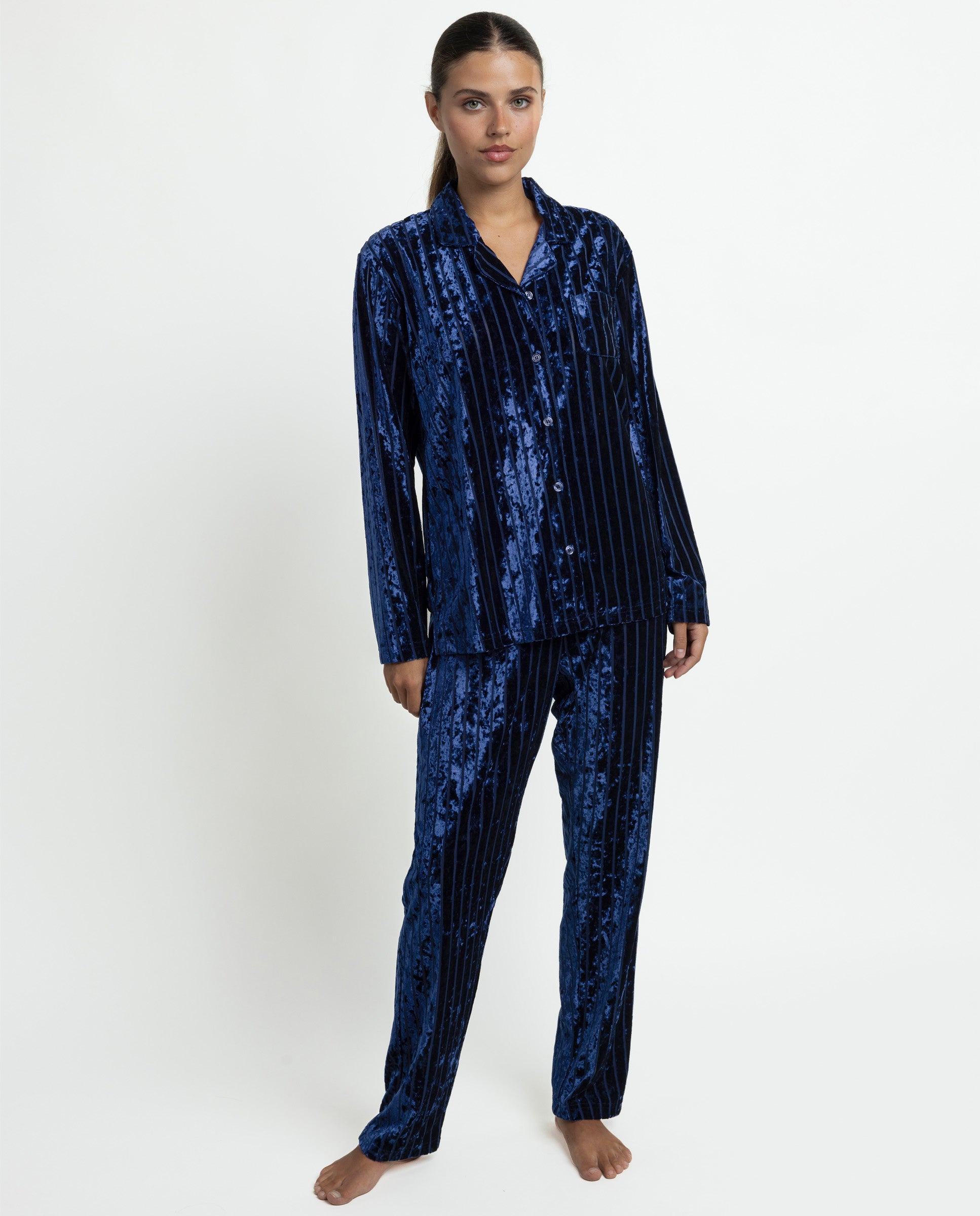 Pigiama Luxe Stripes Marino ADMAS 64634