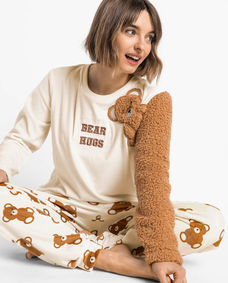 Pigiama Donna ADMAS Velvet Bear Hugs – 64964