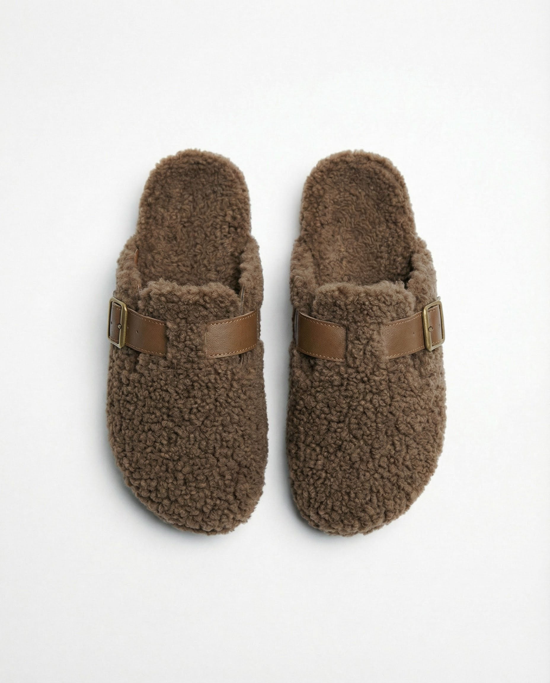 Pantofole Uomo ADMAS Brown Sherpa – 69227S