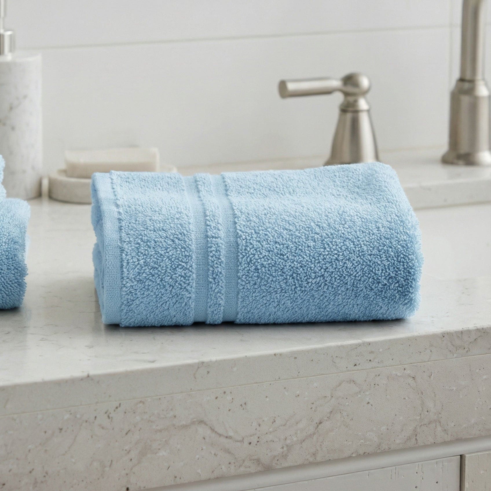 Asciugamano Viso 60x105 cm in Spugna Cotone 380g Bianco - Daltex One