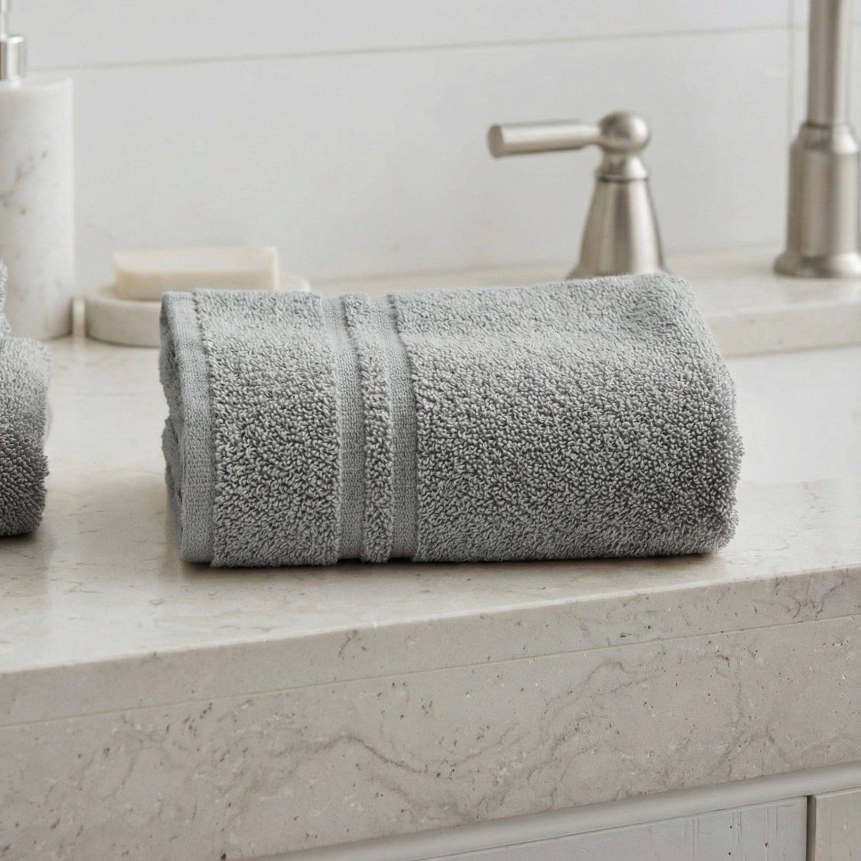 Asciugamano Viso 60x105 cm in Spugna Cotone 380g Bianco - Daltex One