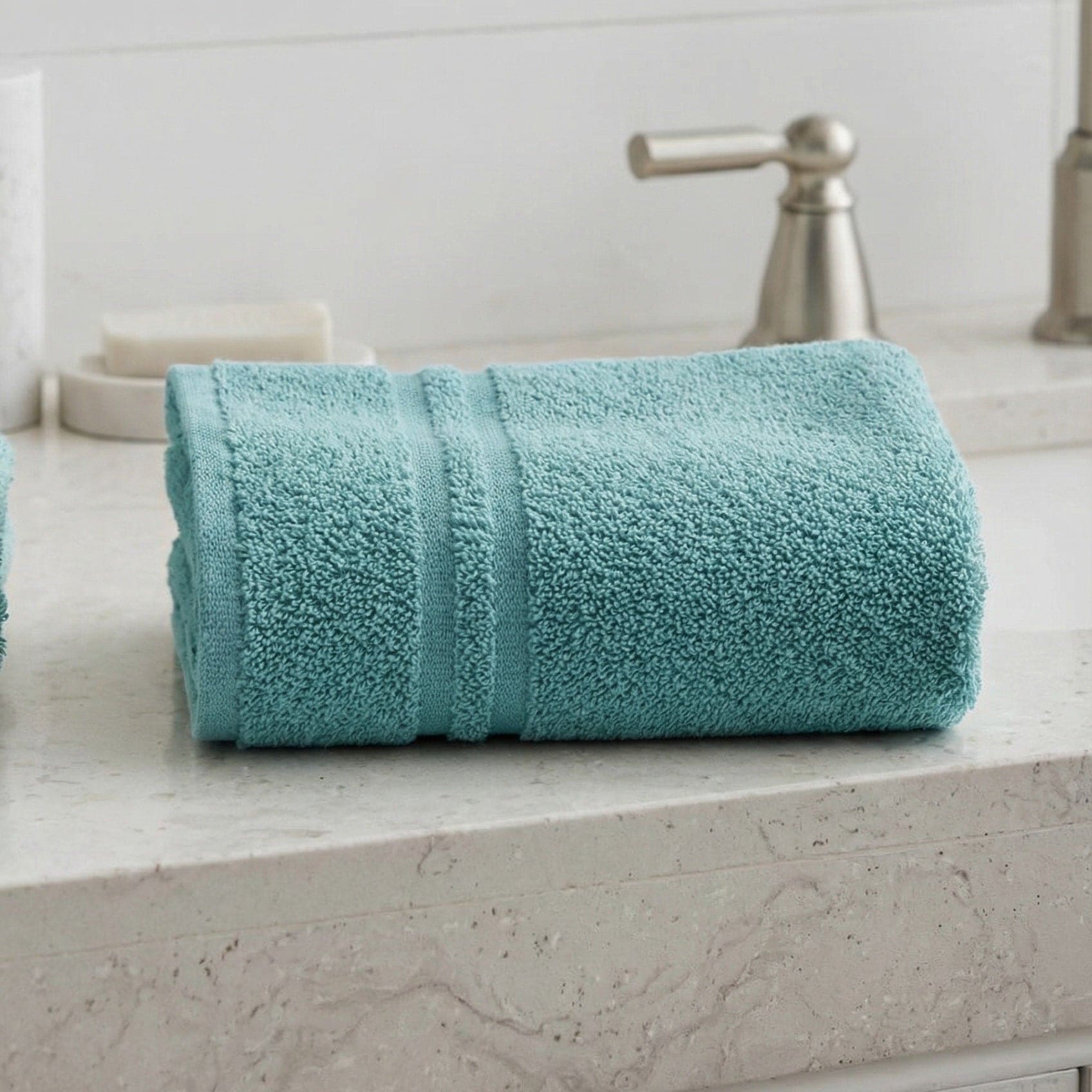 Asciugamano Viso 60x105 cm in Spugna Cotone 380g Bianco - Daltex One