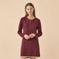 Camicia da Notte Donna Taglie Forti in Caldo Cotone Bloom Noidinotte – LA003661