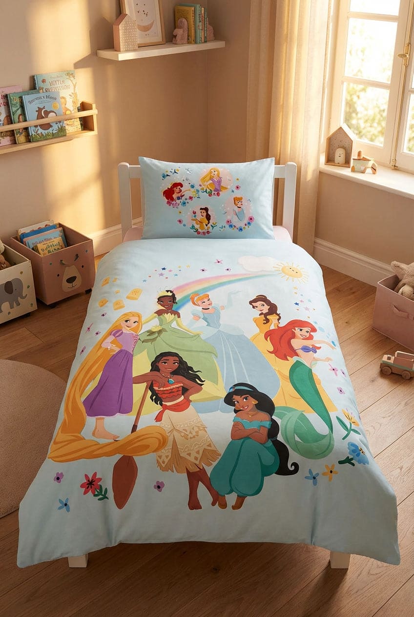 Carillo Parure Copripiumino Piazzata 100% cotone 155x200 Princess – 1 Piazza con 1 Federa