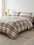 Completo Letto In Percalle Di Puro Cotone 200TC Tinto In Filo York - Daunex