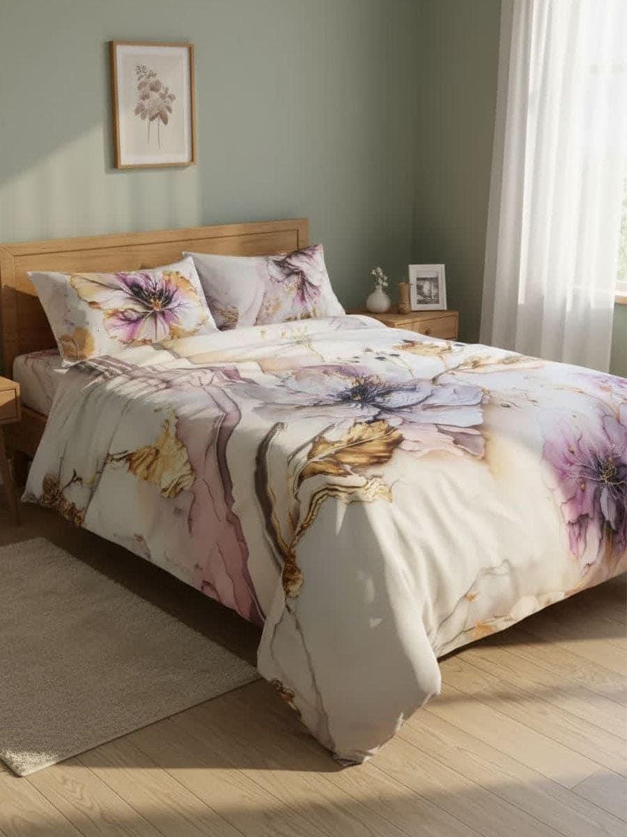 Completo Letto stampa digitale Flower Power 2422 - Cogal