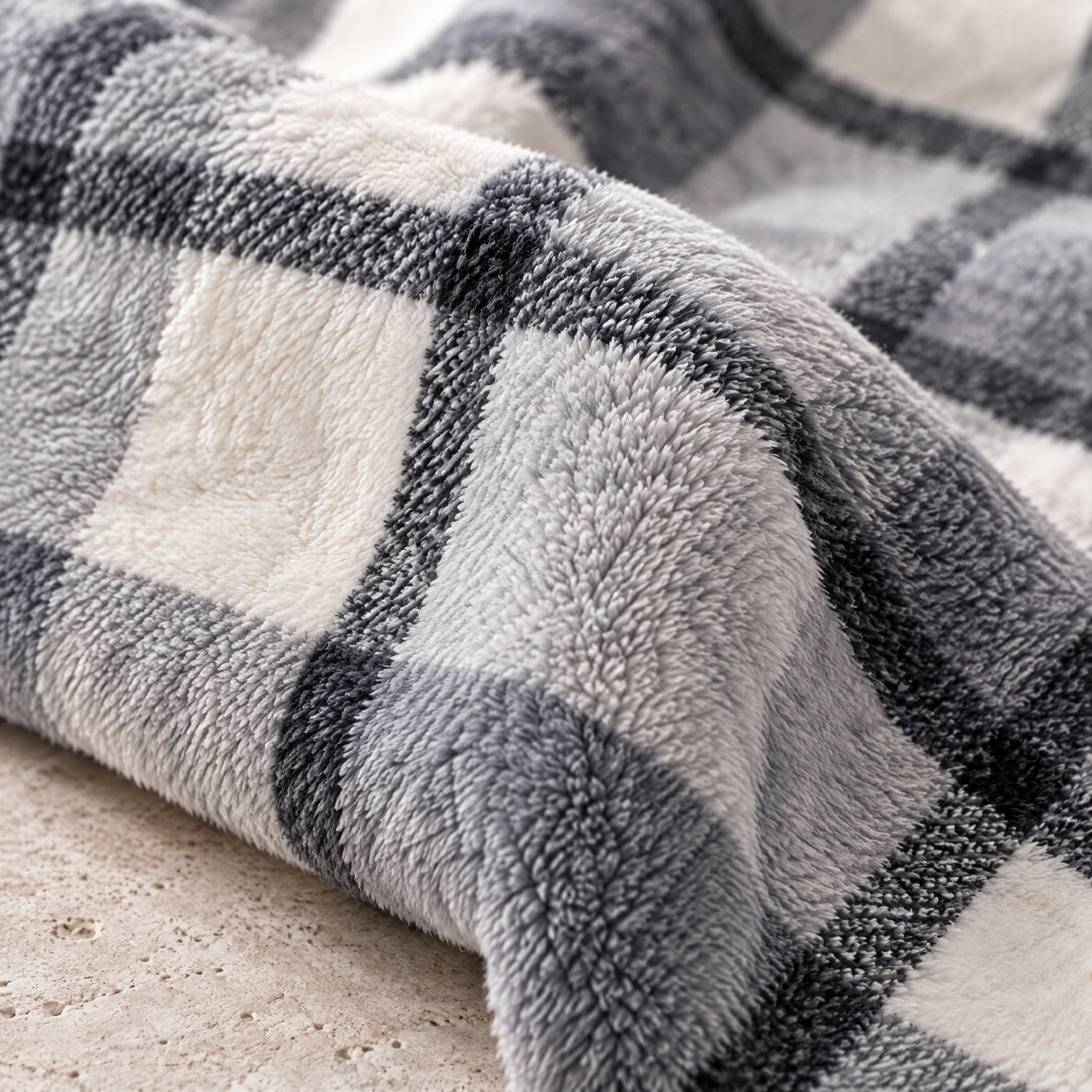 Coperta Prime Stampata Nordic Check Daunex – 150x200 cm – 100% Poliestere