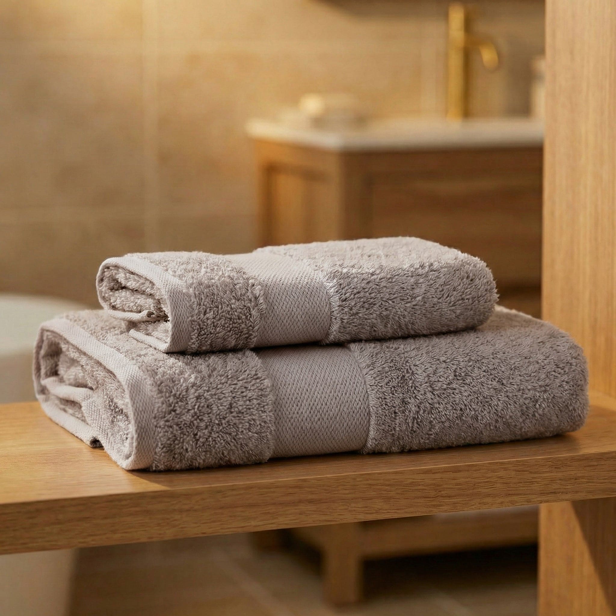 Coppia Asciugamani Soft Touch Viso e Ospite In Spugna 500gr 100% Cotone - Daltex Dubai