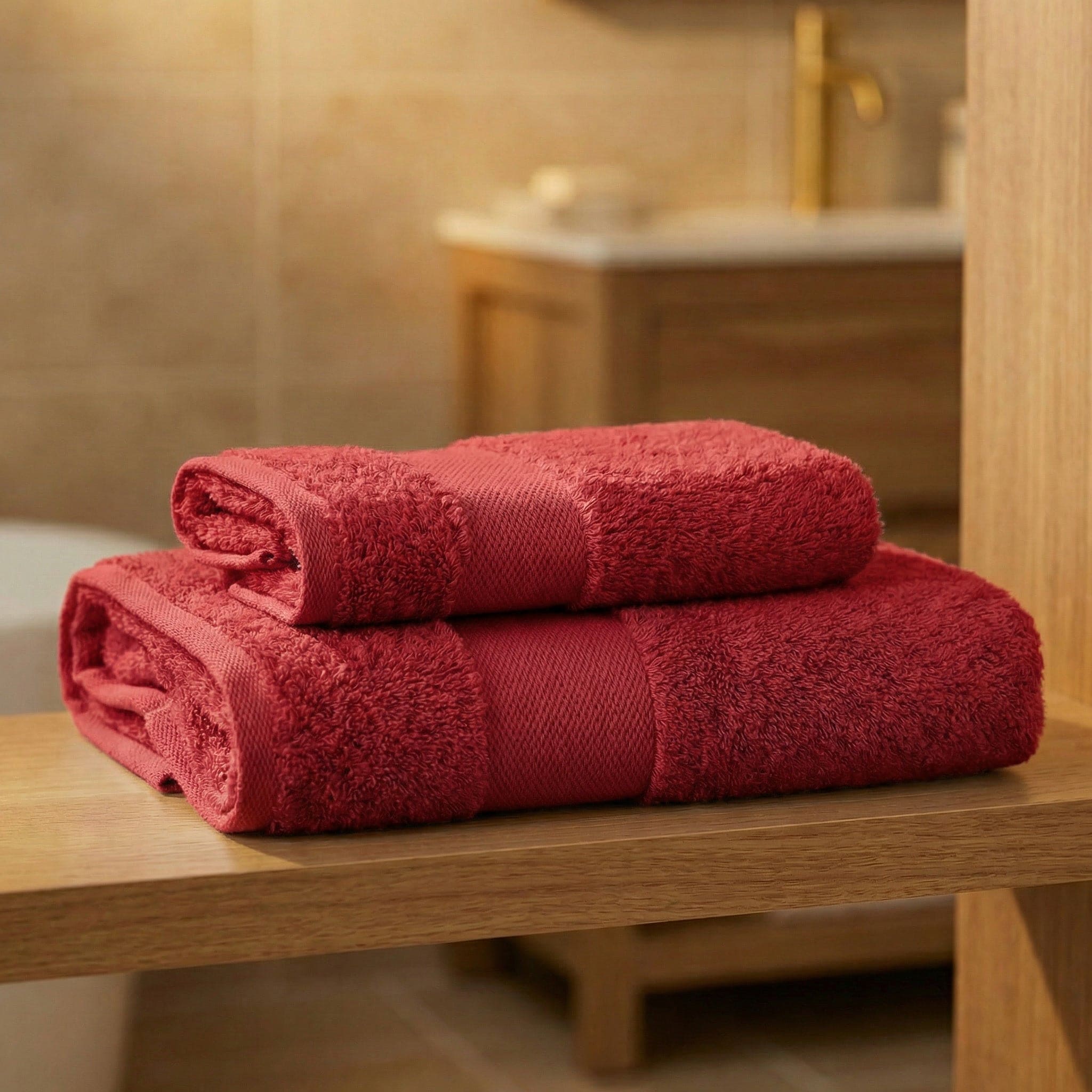 Coppia Asciugamani Soft Touch Viso e Ospite In Spugna 500gr 100% Cotone - Daltex Dubai