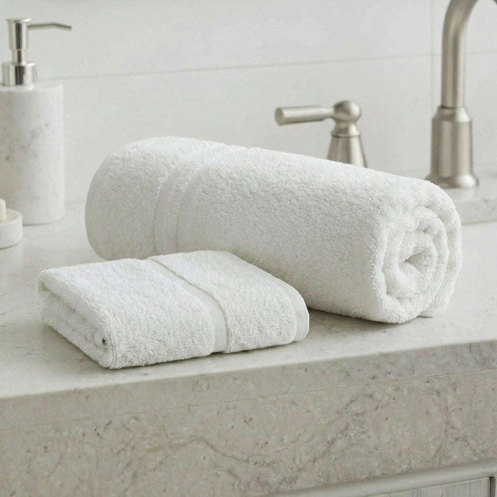 Coppia Asciugamani Viso e Ospite in Spugna 380 grammi One - Daltex