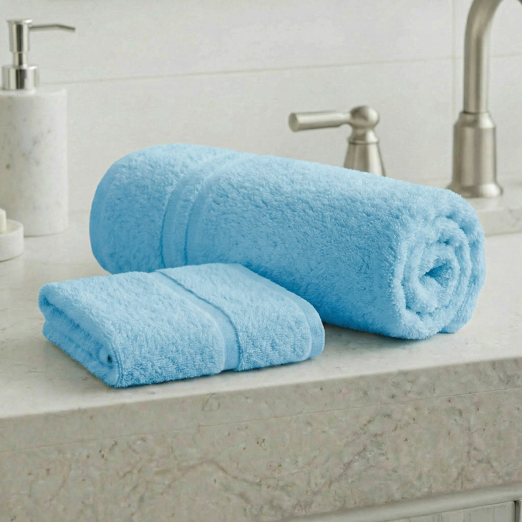 Coppia Asciugamani Viso e Ospite in Spugna 380 grammi One - Daltex