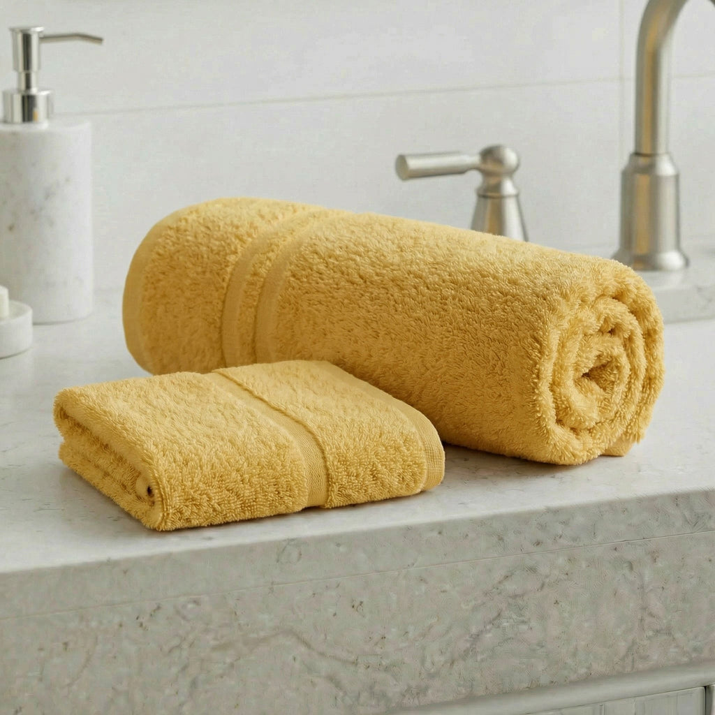 Coppia Asciugamani Viso e Ospite in Spugna 380 grammi One - Daltex