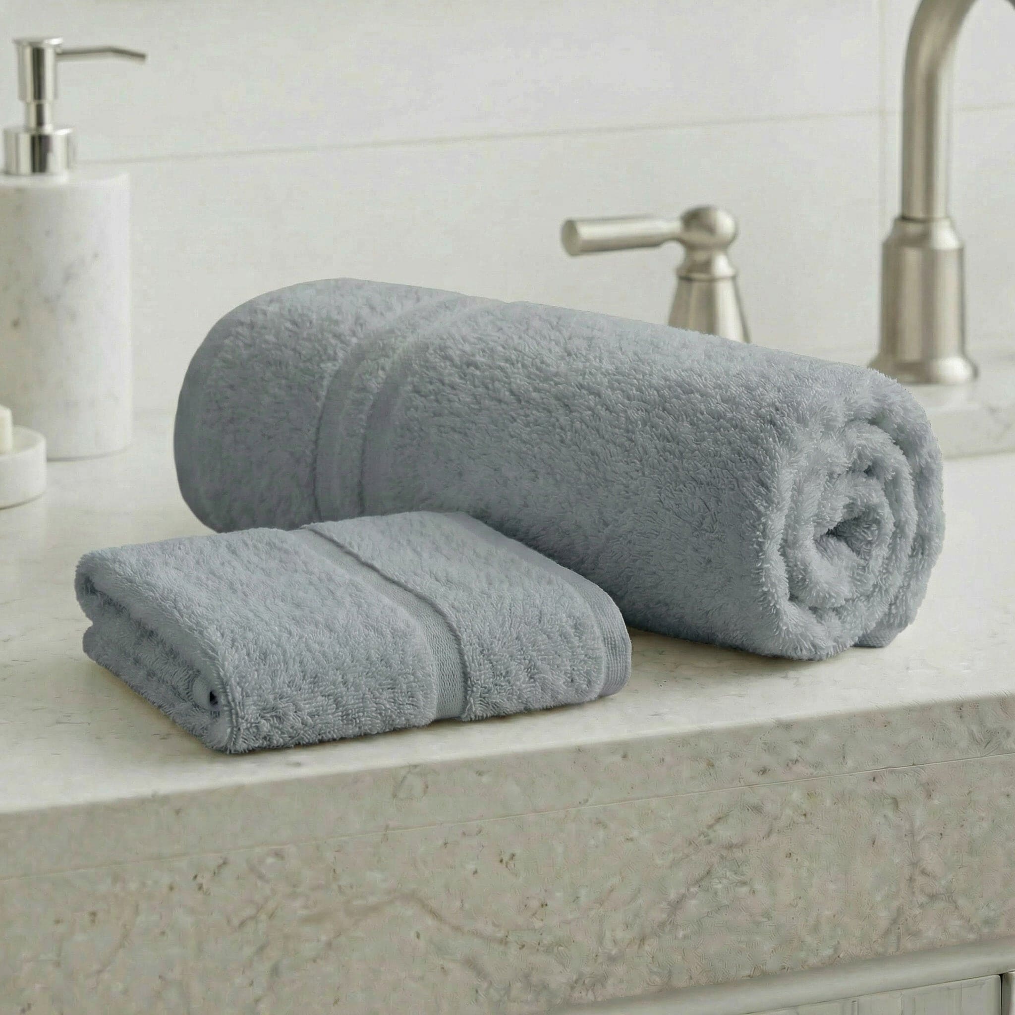 Coppia Asciugamani Viso e Ospite in Spugna 380 grammi One - Daltex