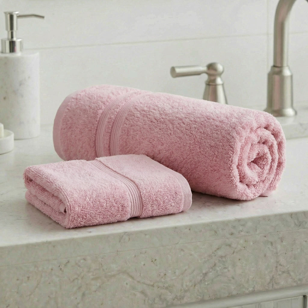 Coppia Asciugamani Viso e Ospite in Spugna 380 grammi One - Daltex