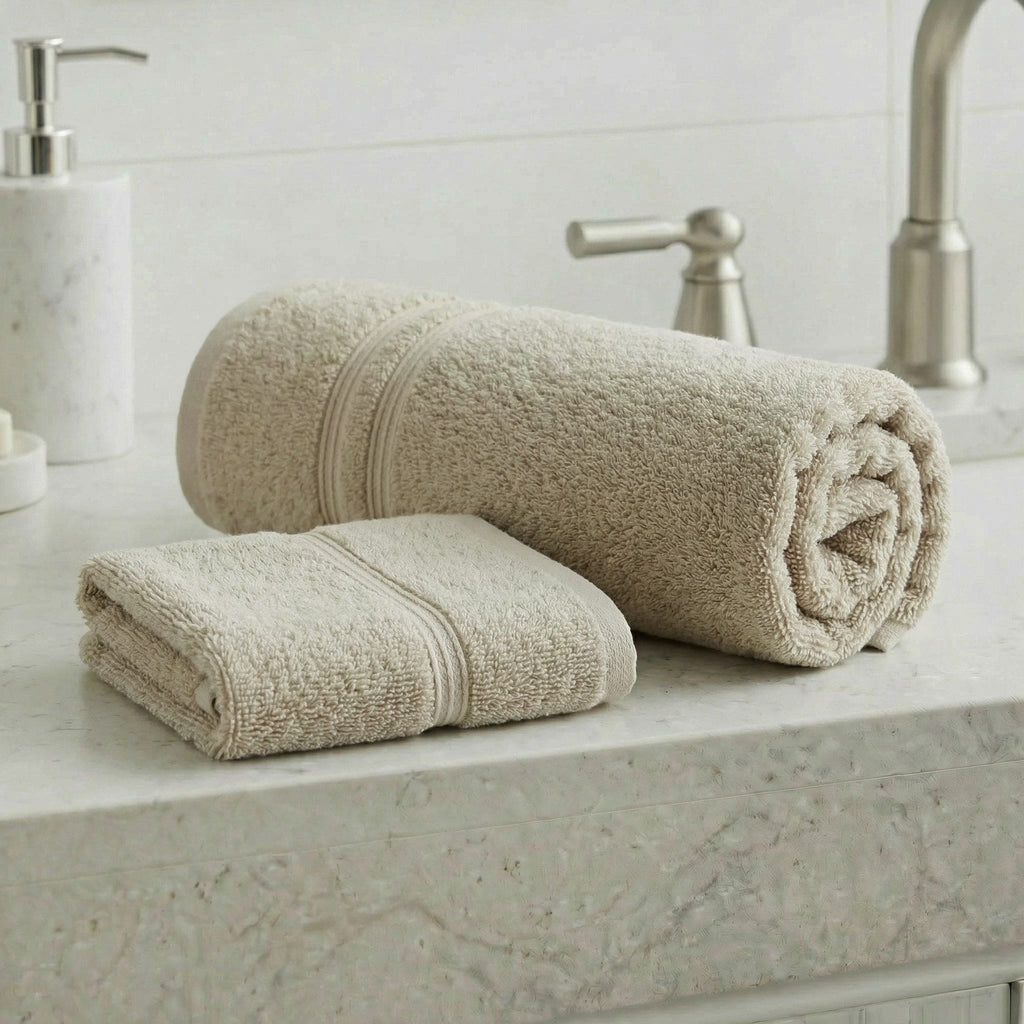 Coppia Asciugamani Viso e Ospite in Spugna 380 grammi One - Daltex