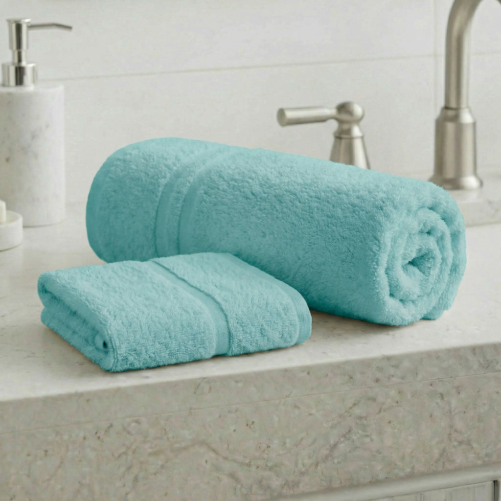 Coppia Asciugamani Viso e Ospite in Spugna 380 grammi One - Daltex