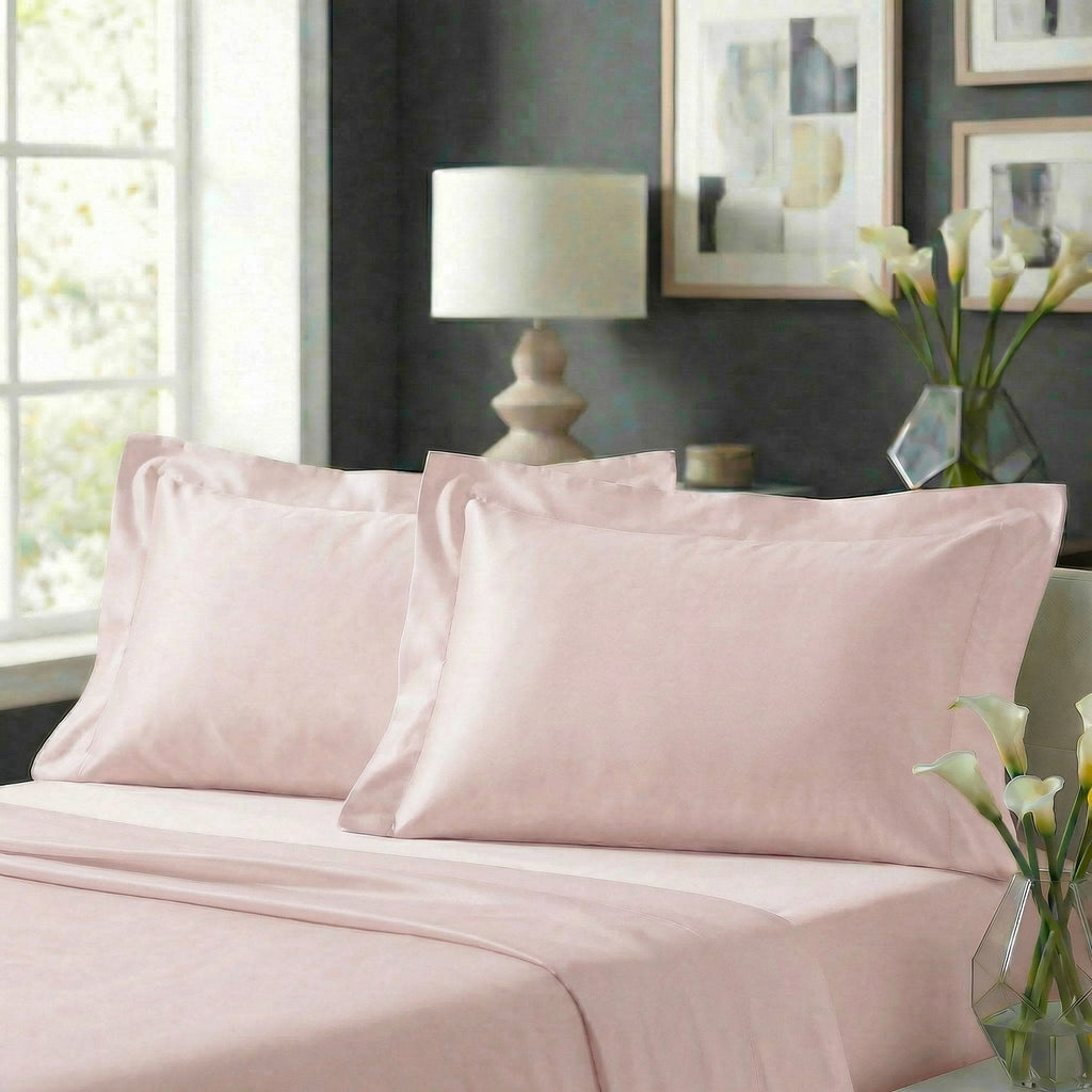 Coppia Federe In Raso Di Puro Cotone Camelia - Daltex
