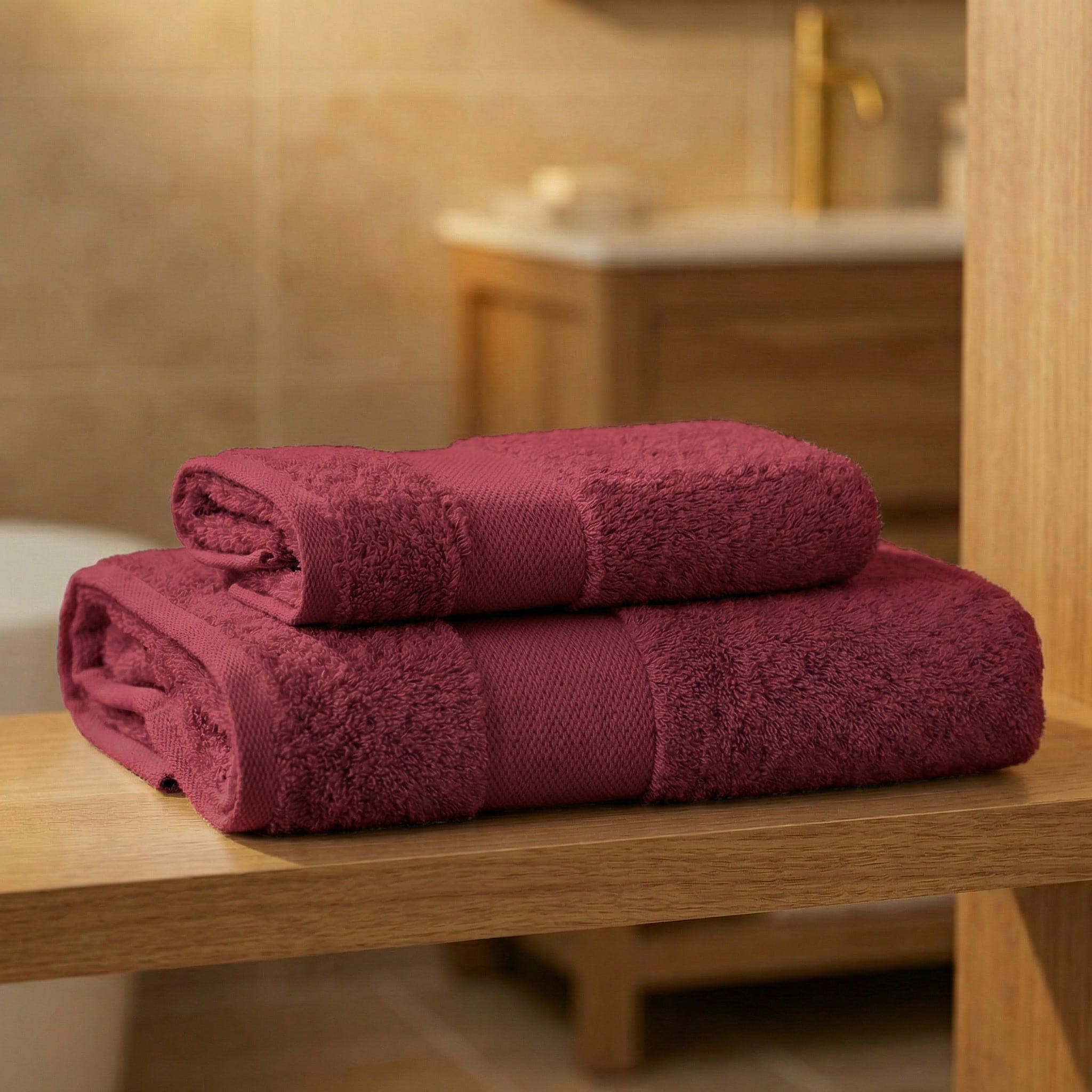 Coppia Asciugamani Soft Touch Viso e Ospite In Spugna 500gr 100% Cotone - Daltex Dubai