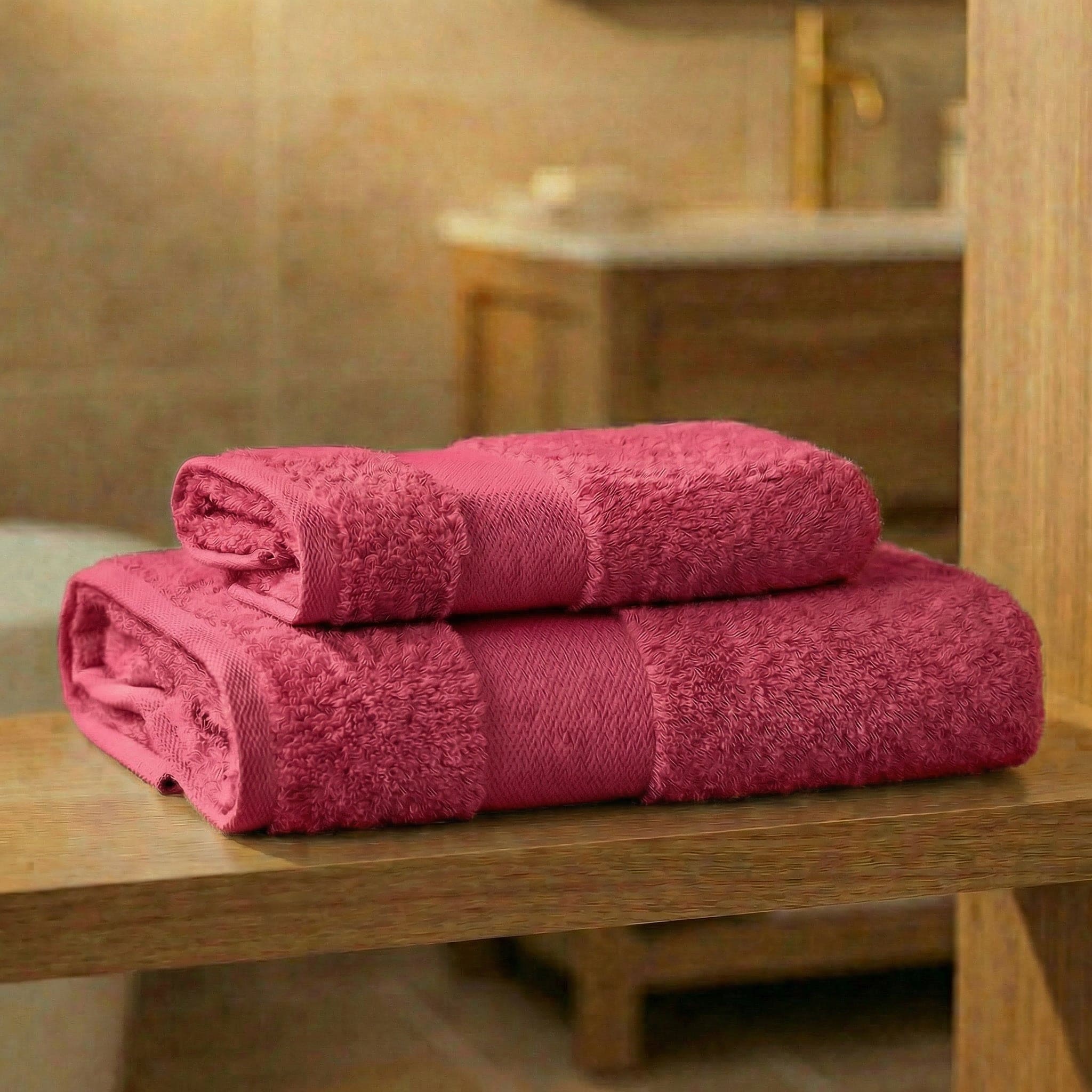 Coppia Asciugamani Soft Touch Viso e Ospite In Spugna 500gr 100% Cotone - Daltex Dubai