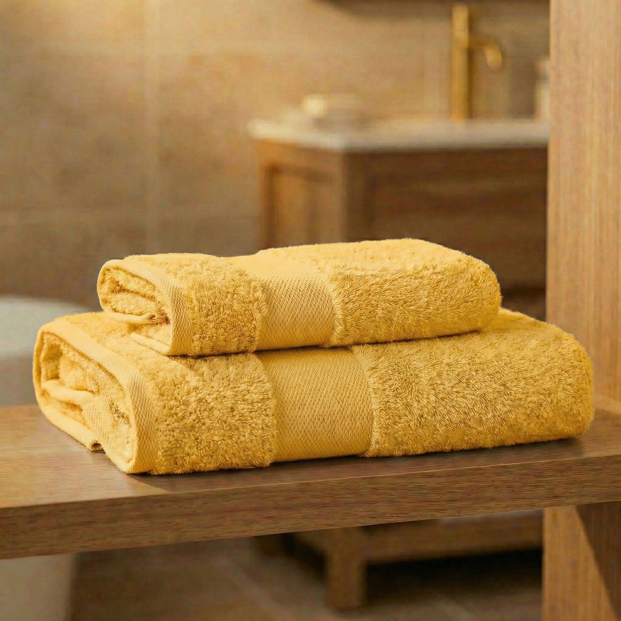 Coppia Asciugamani Soft Touch Viso e Ospite In Spugna 500gr 100% Cotone - Daltex Dubai