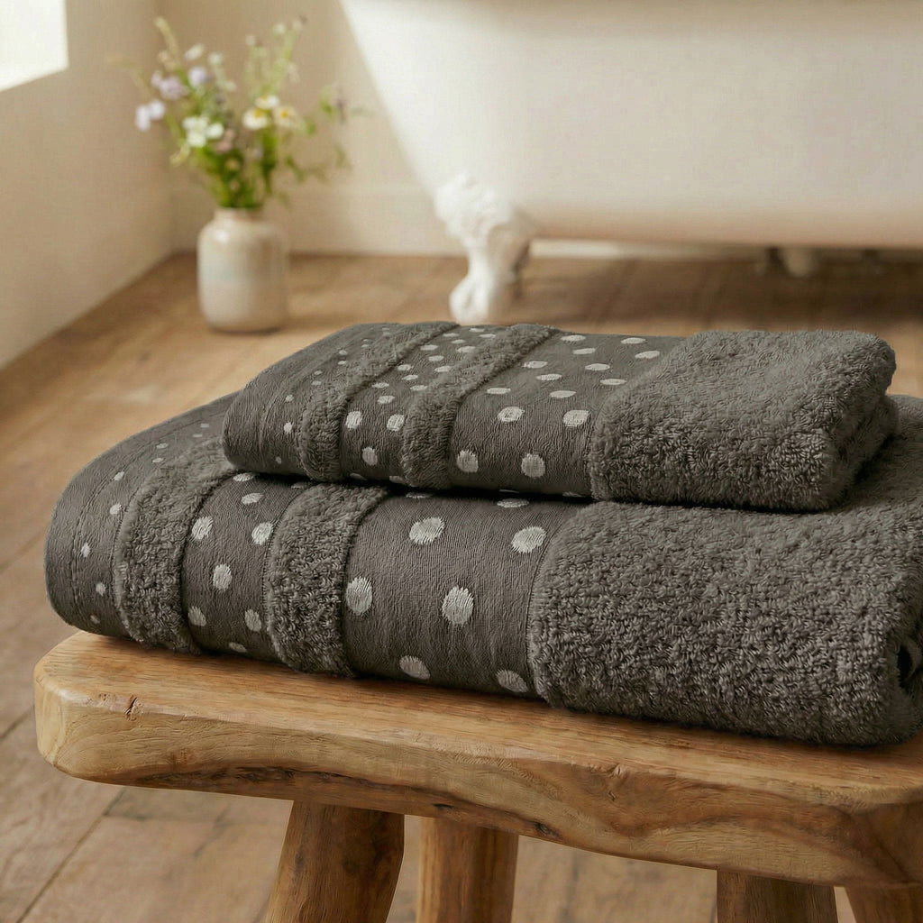 Coppia asciugamani Viso e Ospite in Spugna 450 grammi Poison - Daltex