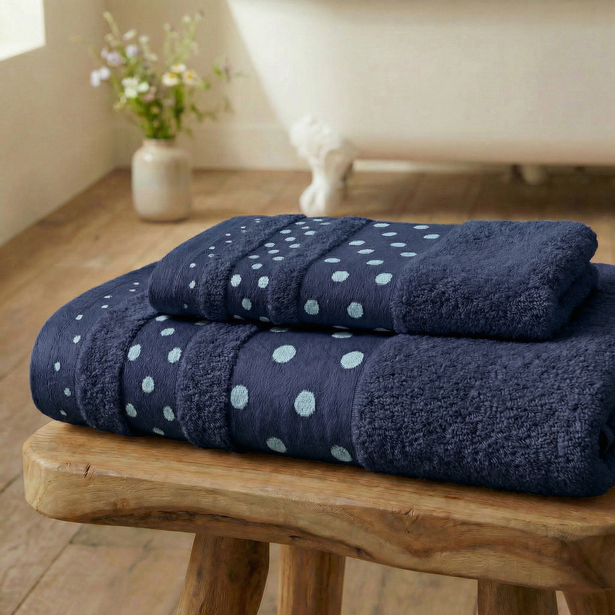 Coppia asciugamani Viso e Ospite in Spugna 450 grammi Poison - Daltex