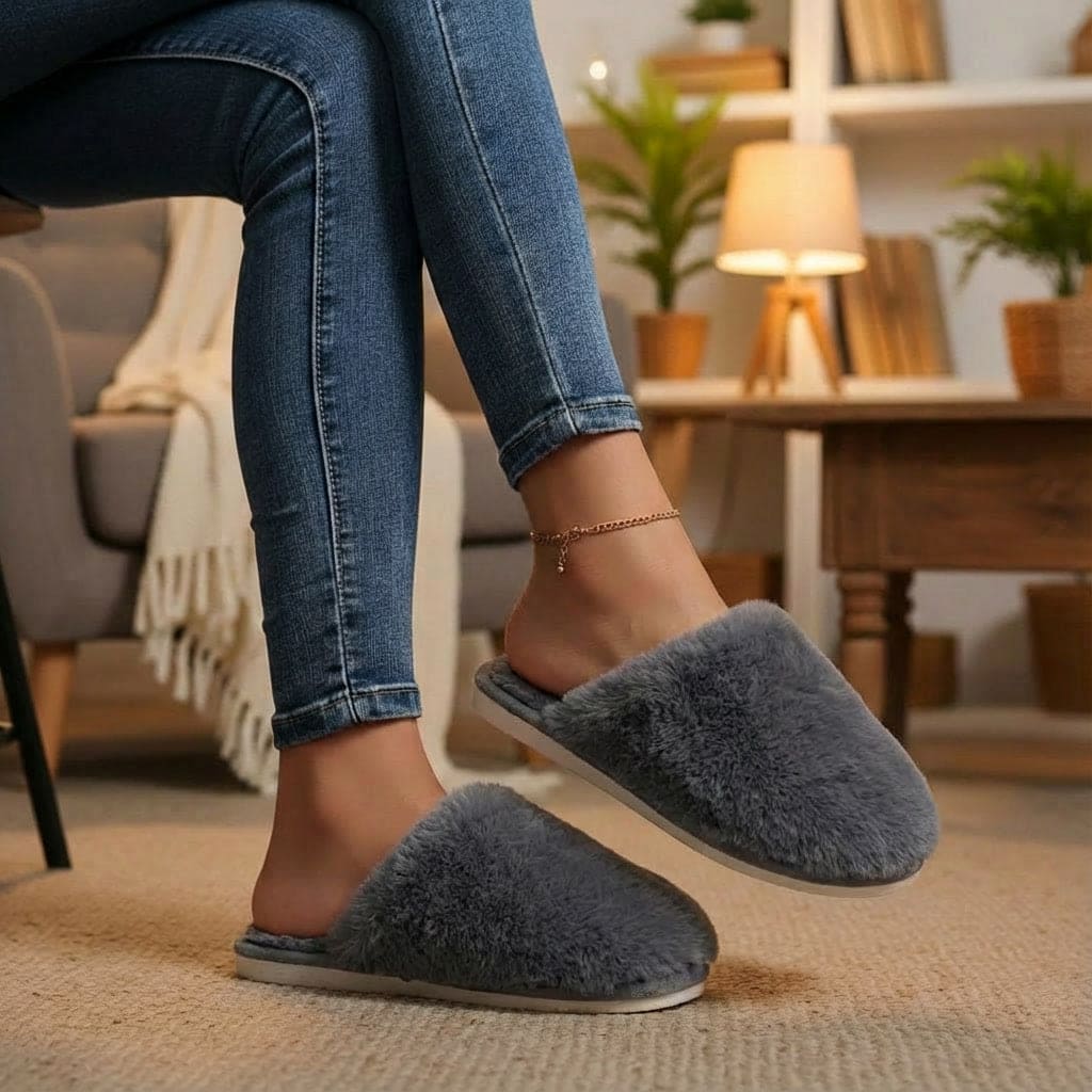 Daunex Pantofola Invernale Pouf ultra morbida da Donna