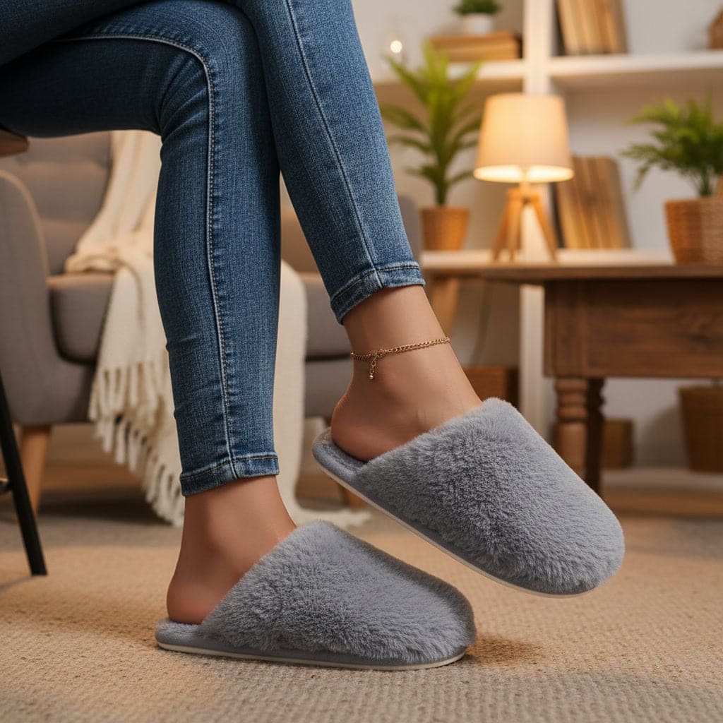 Daunex Pantofola Invernale Pouf ultra morbida da Donna