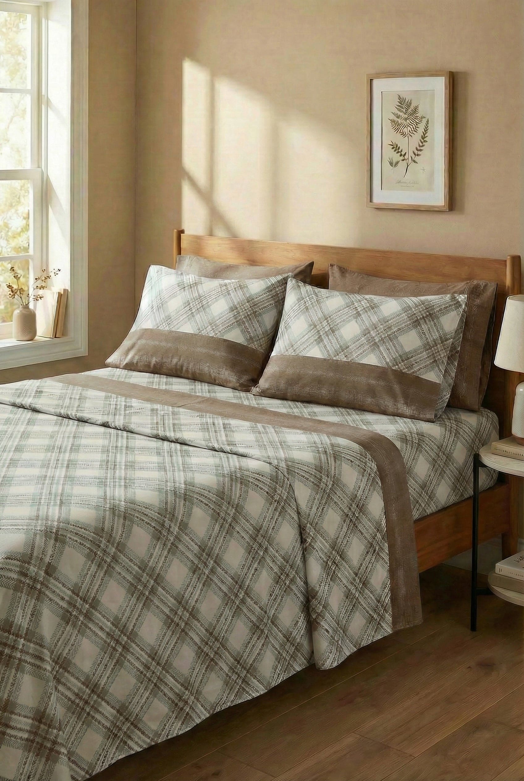 Daltex Completo Letto Officina del Cotone Scozzese 100% Cotone