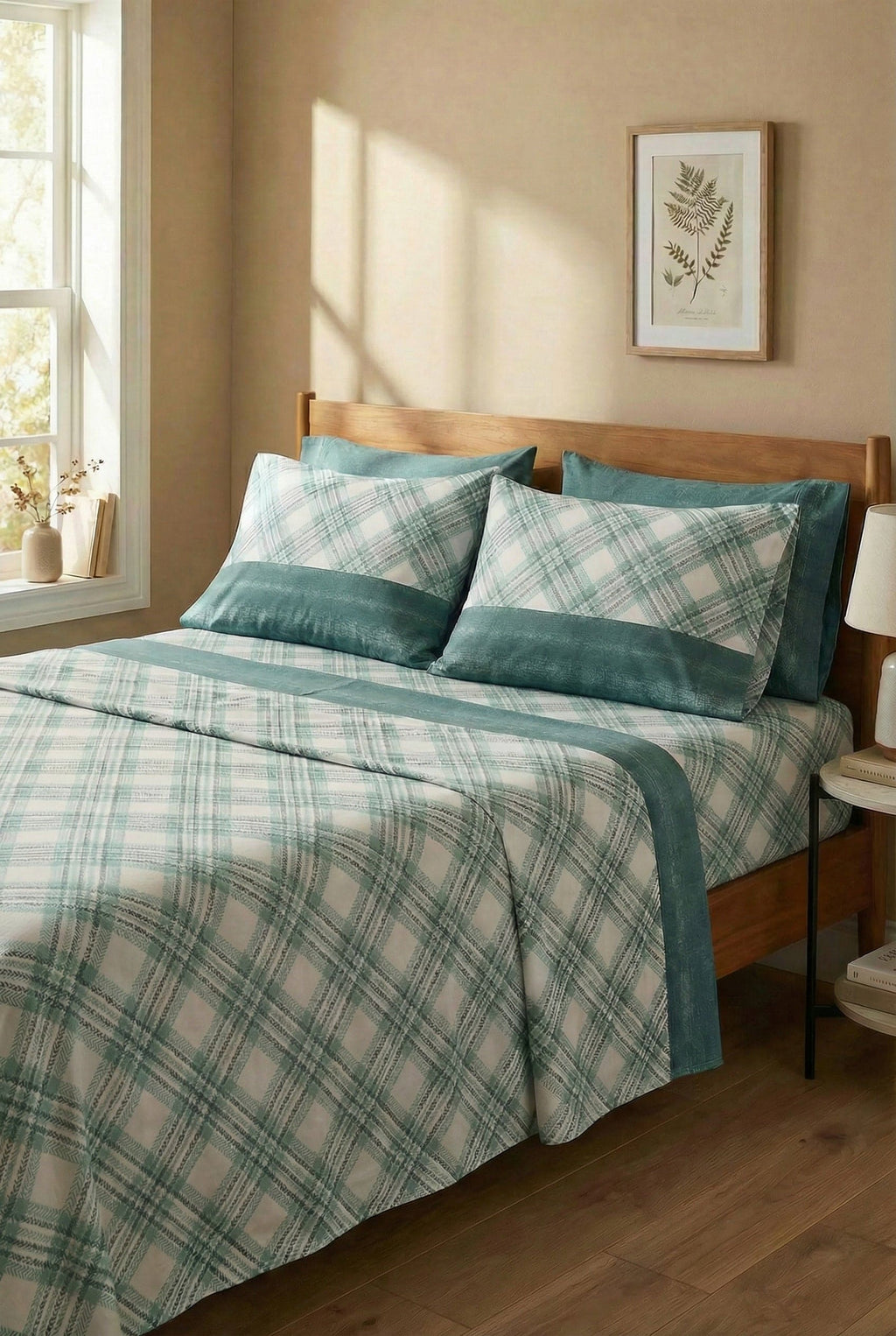 Daltex Completo Letto Officina del Cotone Scozzese 100% Cotone