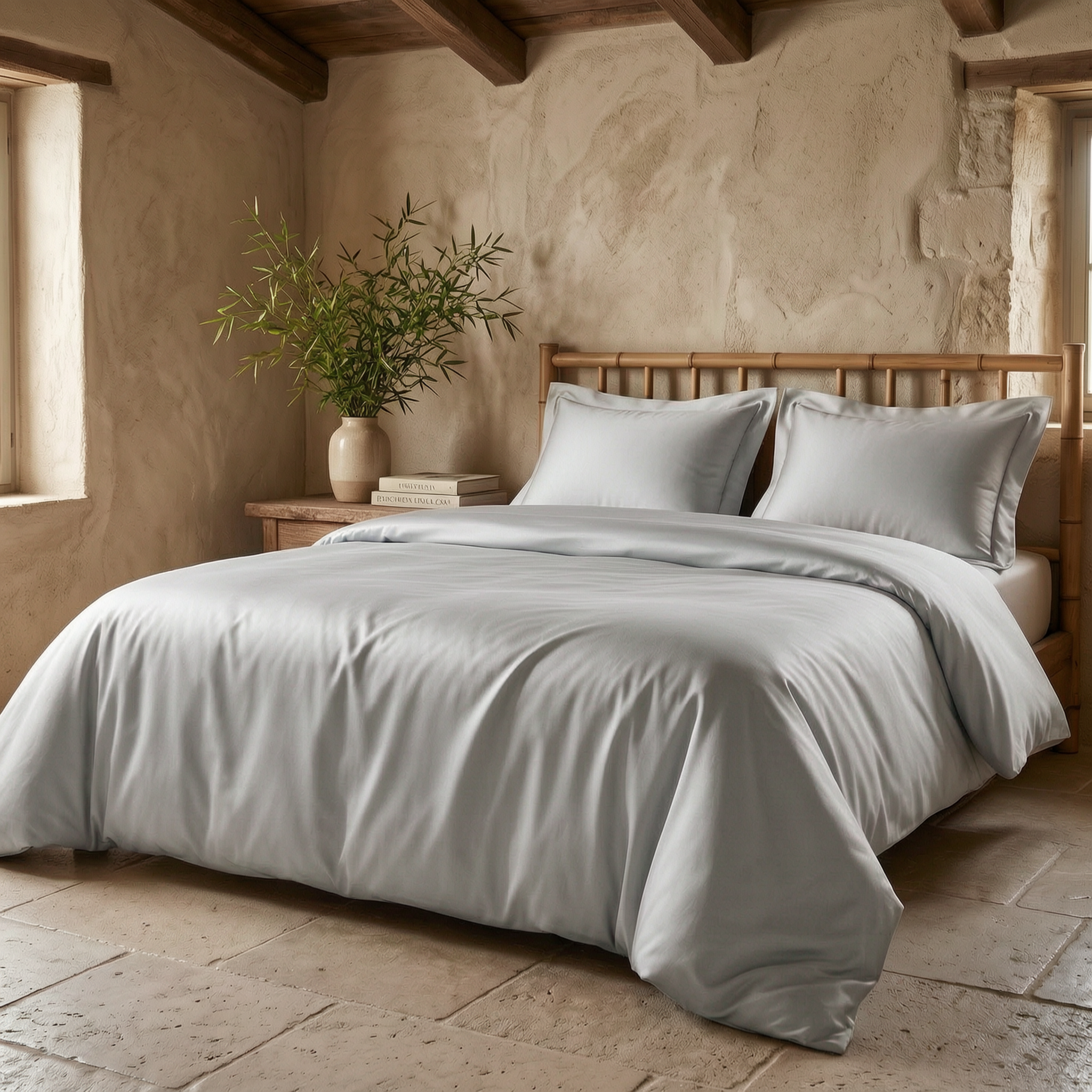 Daunex Parure Copripiumino Pure in Bamboo Daunex – 255x200 + Lenzuolo 180x200 + 2 Federe 51x81