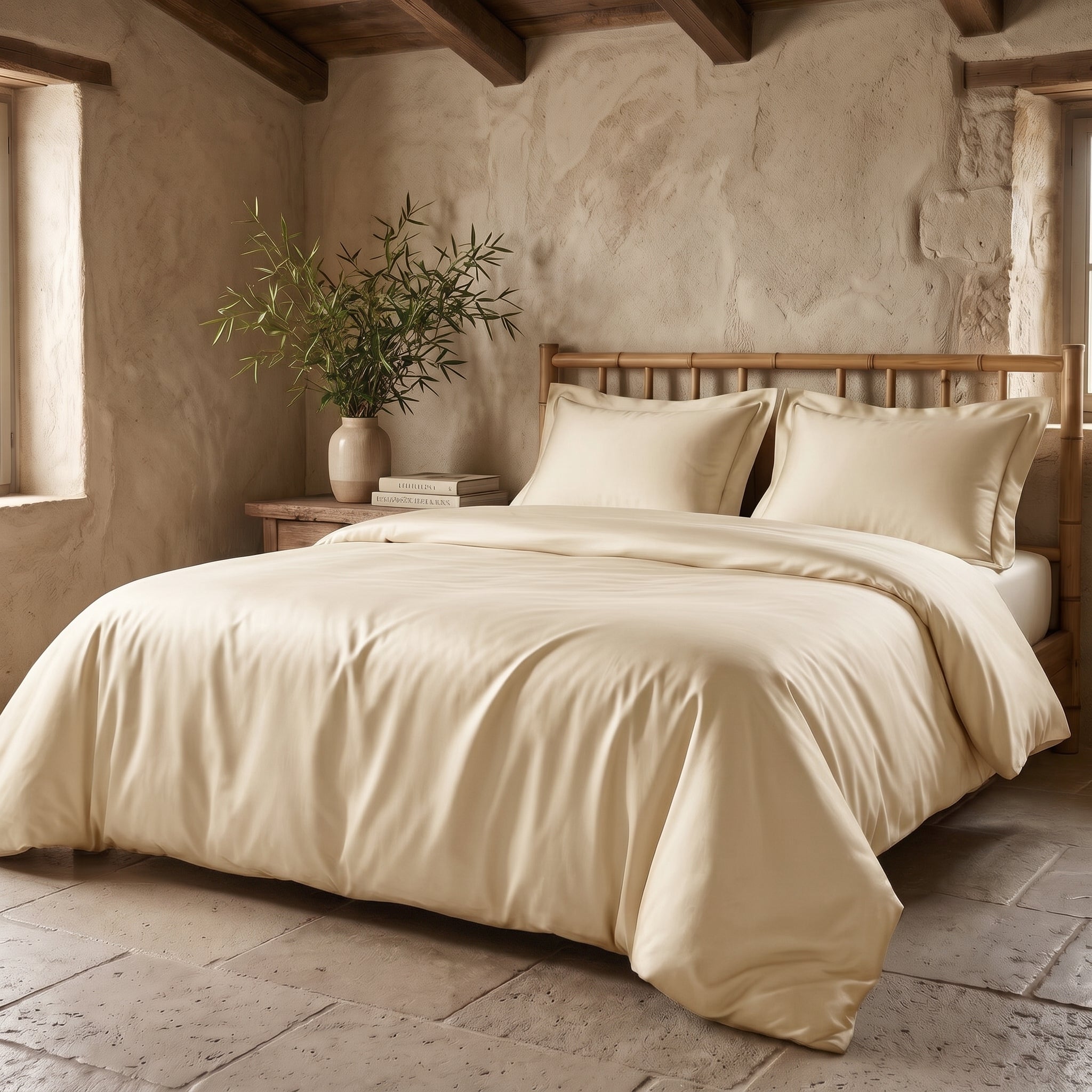 Daunex Parure Copripiumino Pure in Bamboo Daunex – 255x200 + Lenzuolo 180x200 + 2 Federe 51x81