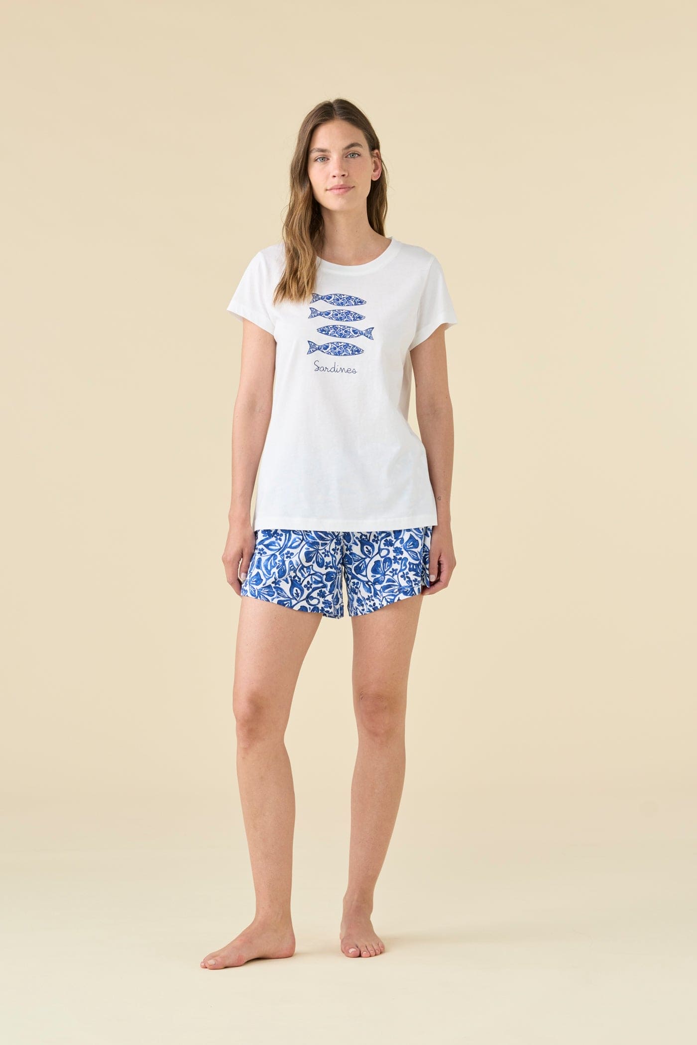 Pigiama Donna Cotone Manica Corta - Noidinotte