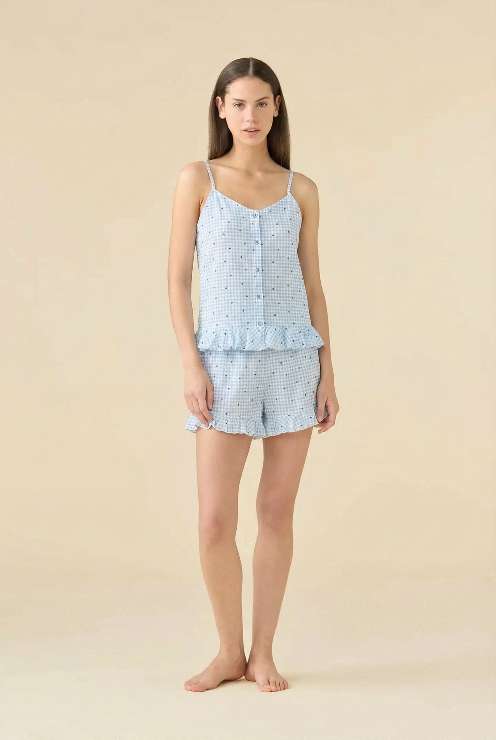 Pigiama Estivo Donna con Bretellina e Pantalone Corto - Noidinotte