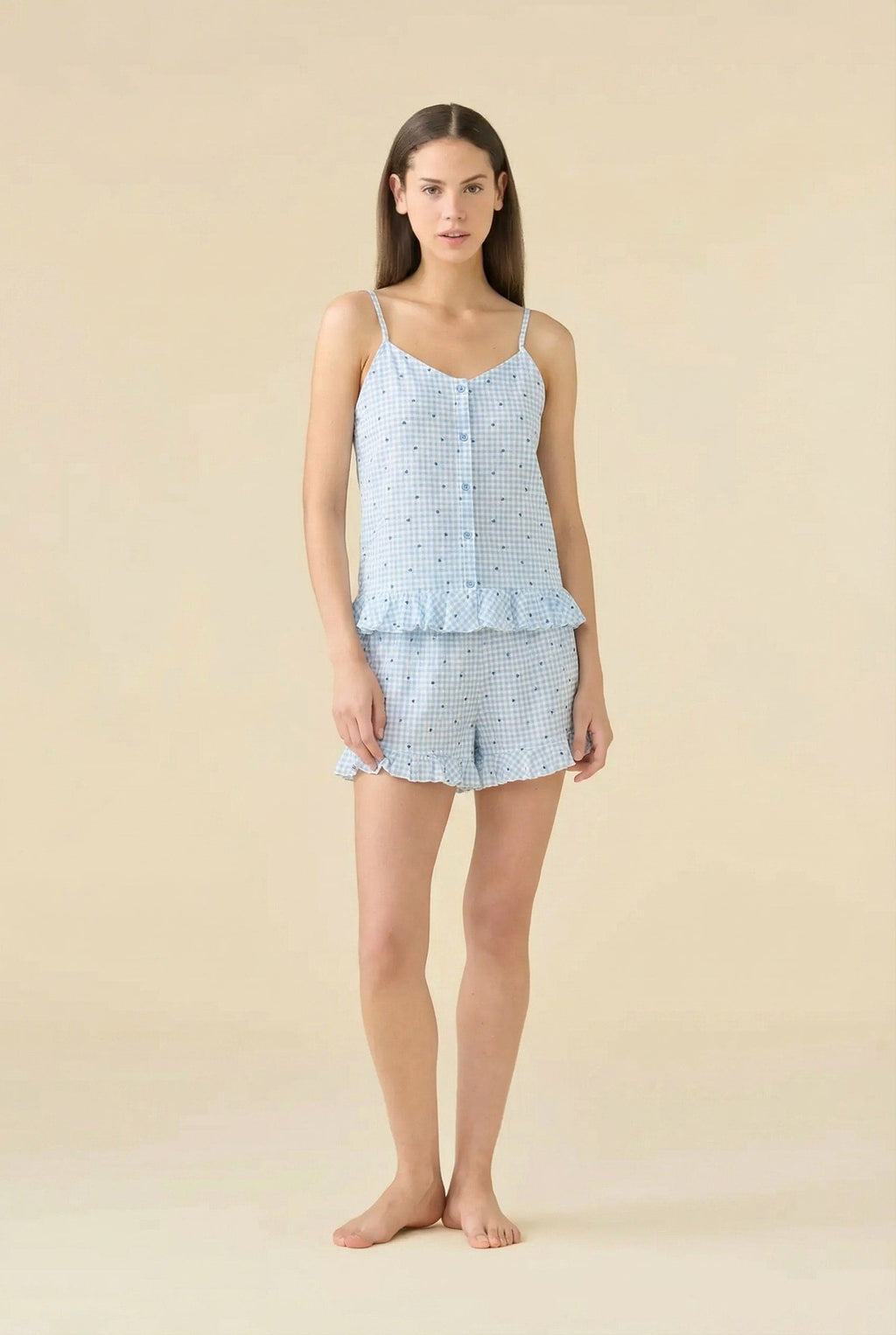 Pigiama Estivo Donna con Bretellina e Pantalone Corto - Noidinotte