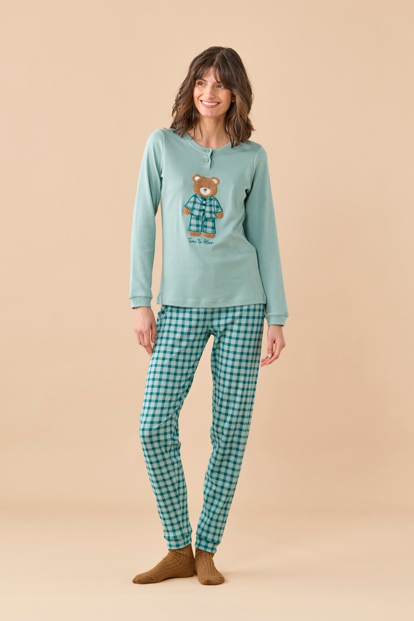 Pigiama Donna Caldo Cotone Noidinotte FA009747